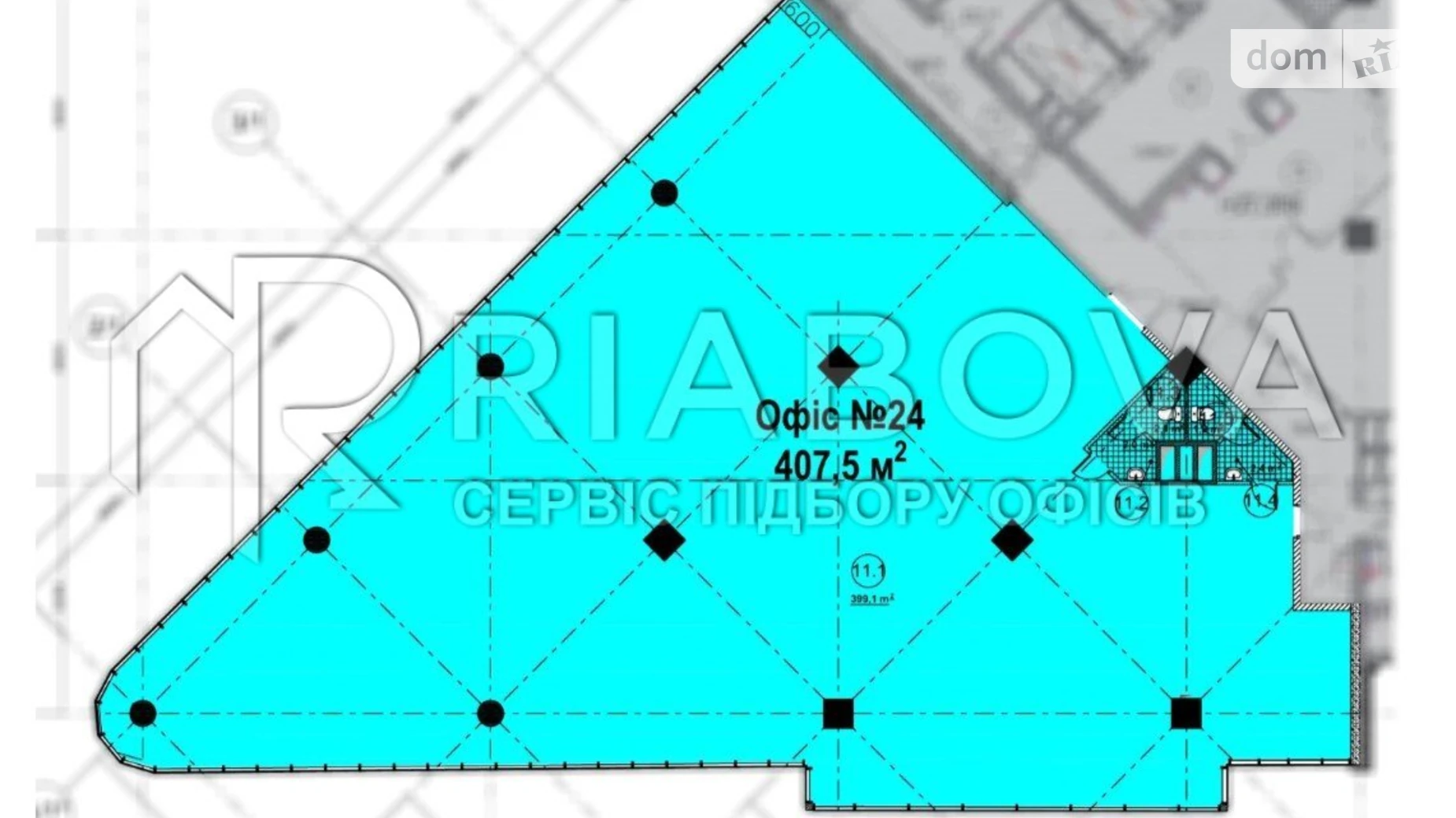 Сдается в аренду офис 407.5 кв. м в бизнес-центре, цена: 203750 грн - фото 2