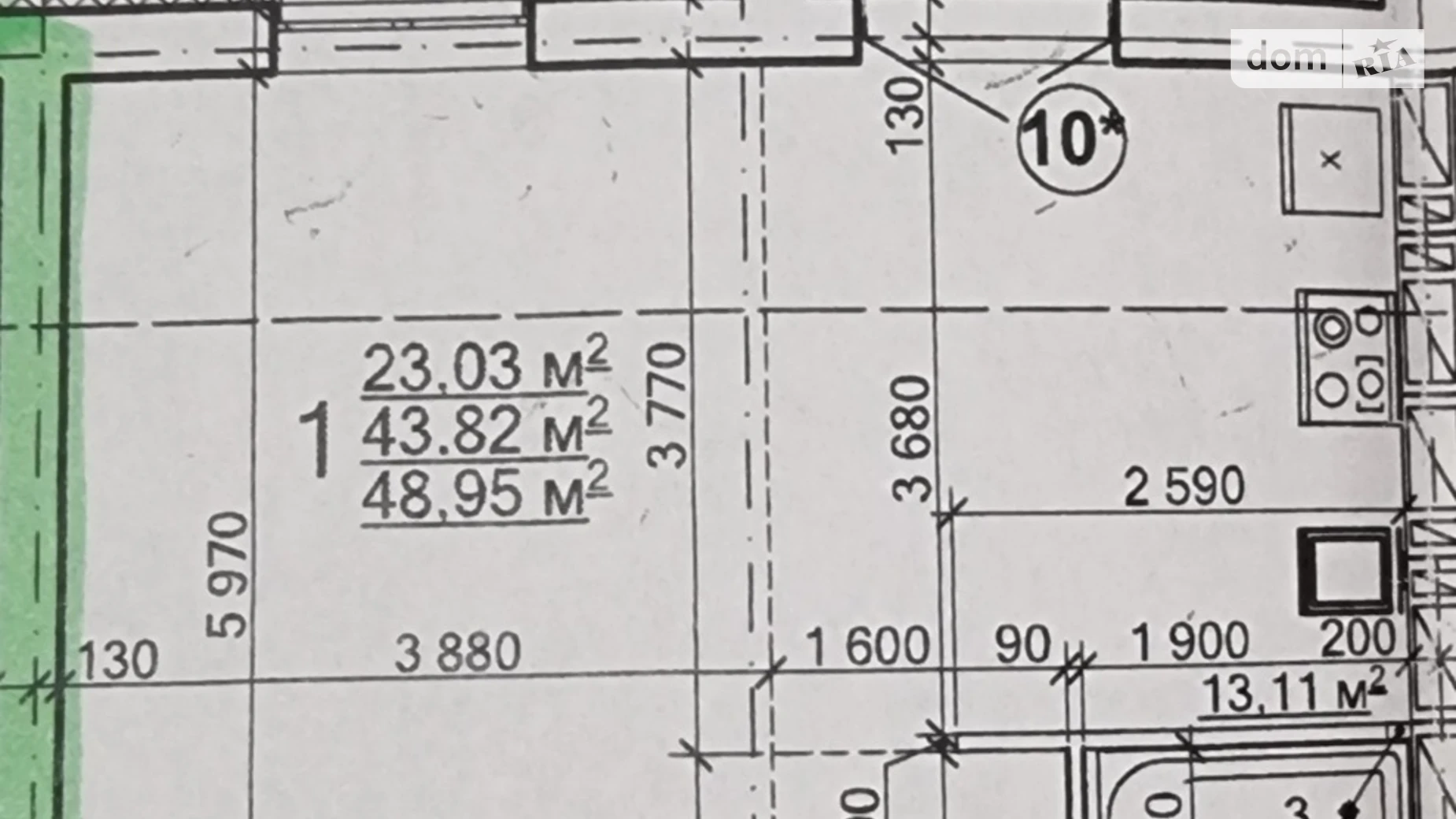 Продается 1-комнатная квартира 49.5 кв. м в Харькове, просп. Героев Харькова(Московский), 193Б - фото 3