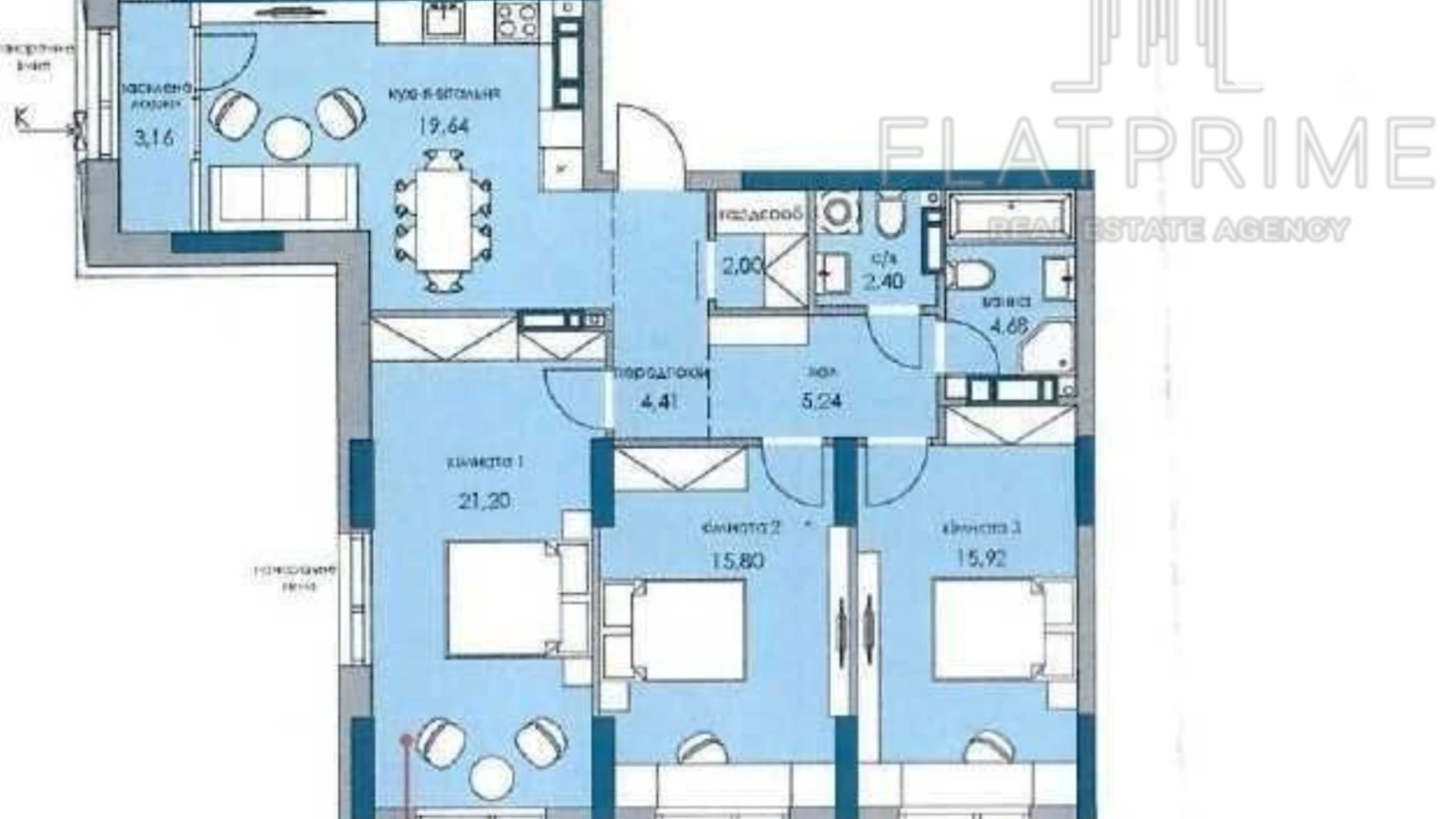 Продается 3-комнатная квартира 96 кв. м в Киеве, ул. Князя Романа Мстиславича(Генерала Жмаченко), 22А - фото 2