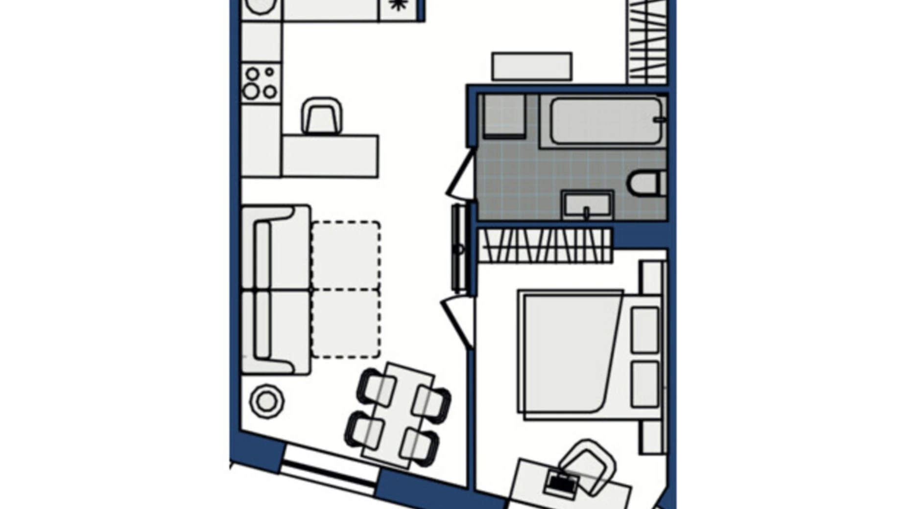 Продается 1-комнатная квартира 43 кв. м в Хмельницком, ул. Озерная, 20 - фото 2