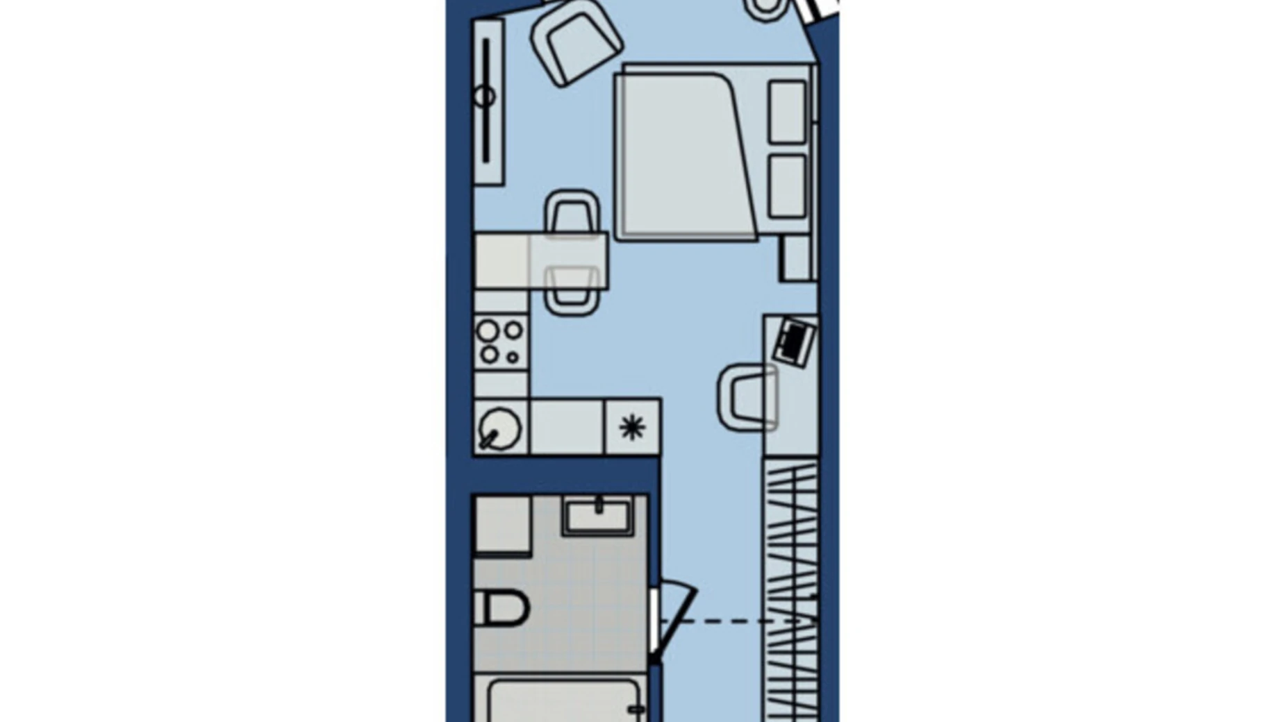 Продається 1-кімнатна квартира 28.29 кв. м у Хмельницькому, вул. Озерна, 20 - фото 2