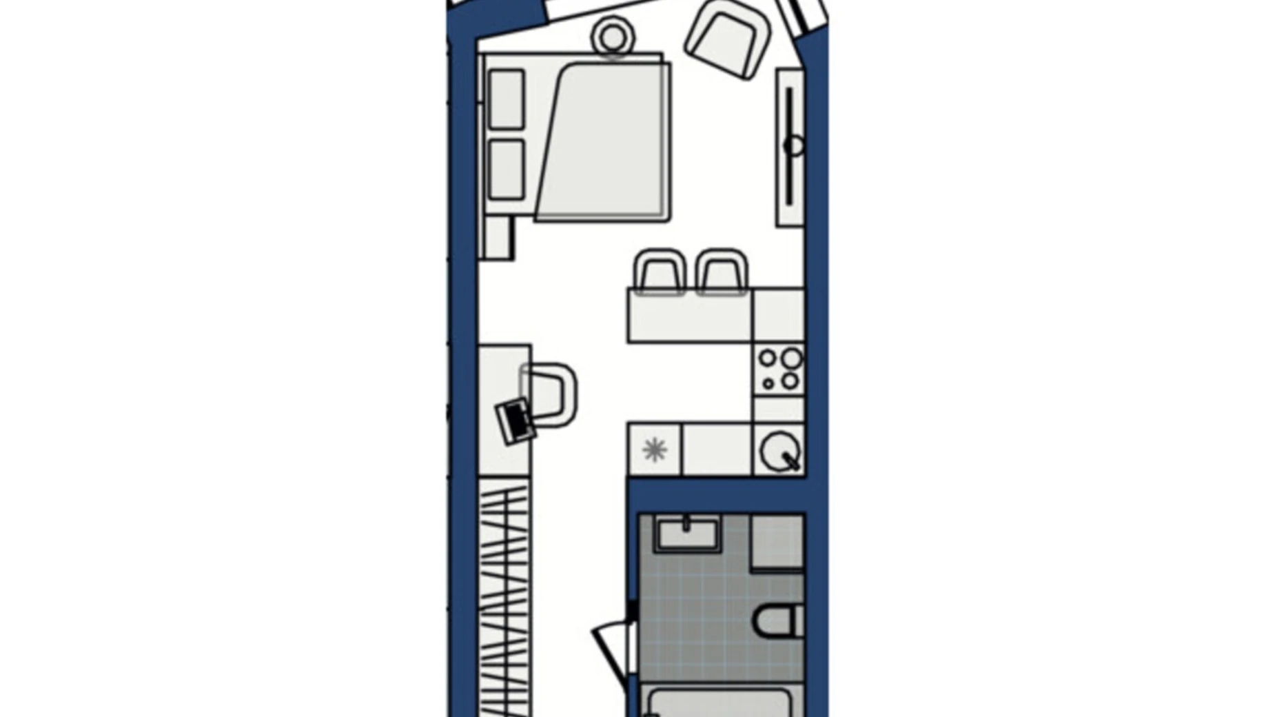 Продається 1-кімнатна квартира 29.36 кв. м у Хмельницькому, вул. Озерна, 20 - фото 2