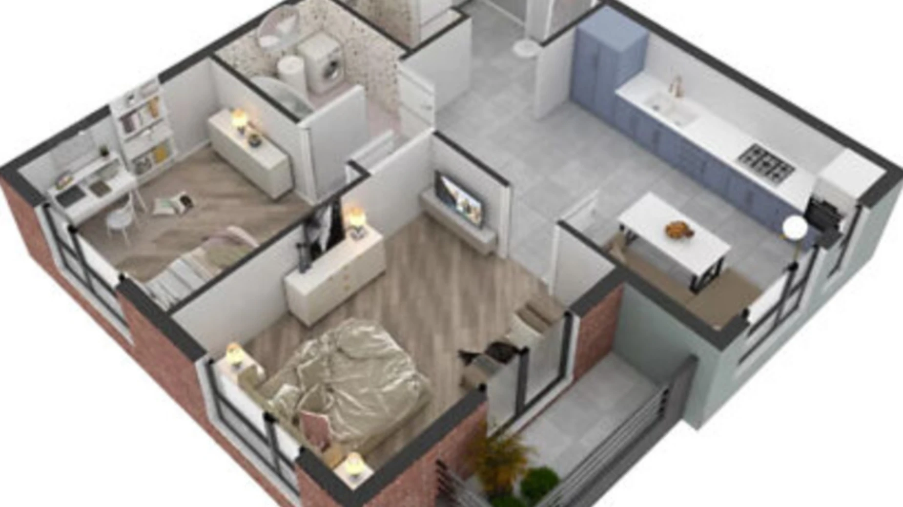 Продается 2-комнатная квартира 59 кв. м в Ужгороде, ул. Тлехаса, 19 корпус 3 - фото 3