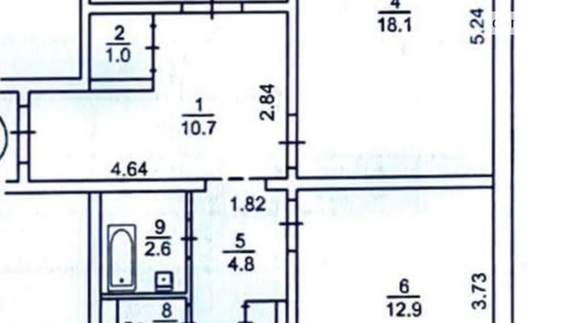 Продается 3-комнатная квартира 84 кв. м в Киеве, ул. Константина Данькевича, 3 - фото 2