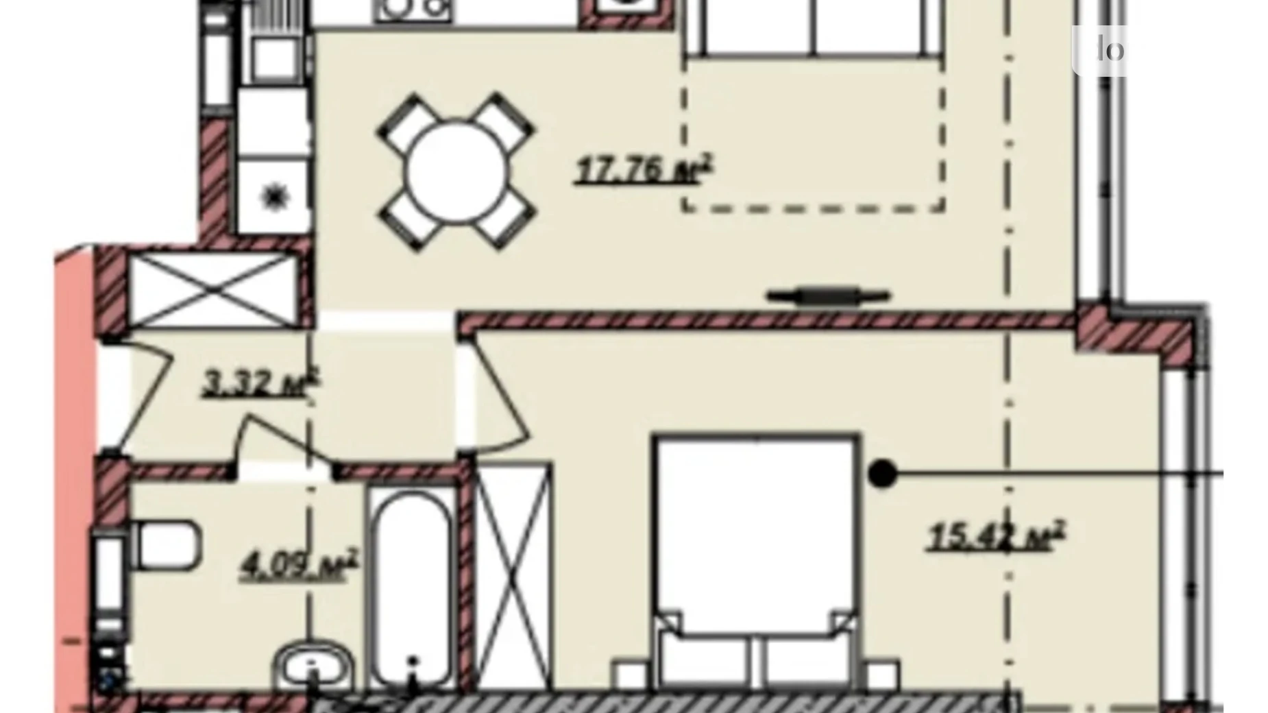 Продается 1-комнатная квартира 39 кв. м в Ужгороде, ул. Капушанская(Победы) - фото 5