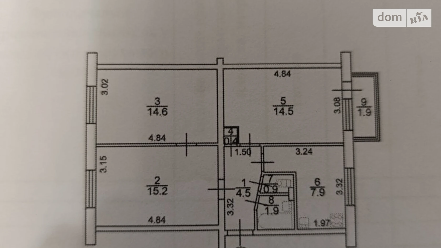 Продается 3-комнатная квартира 61.8 кв. м в Киеве, ул. Соломенская, 19 - фото 2