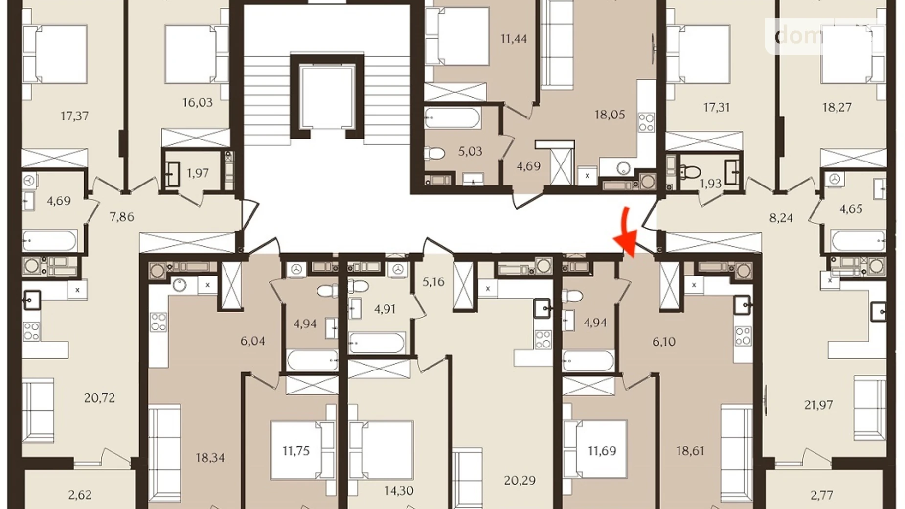 Продается 1-комнатная квартира 45.28 кв. м в Львове, цена: 85500 $ - фото 3