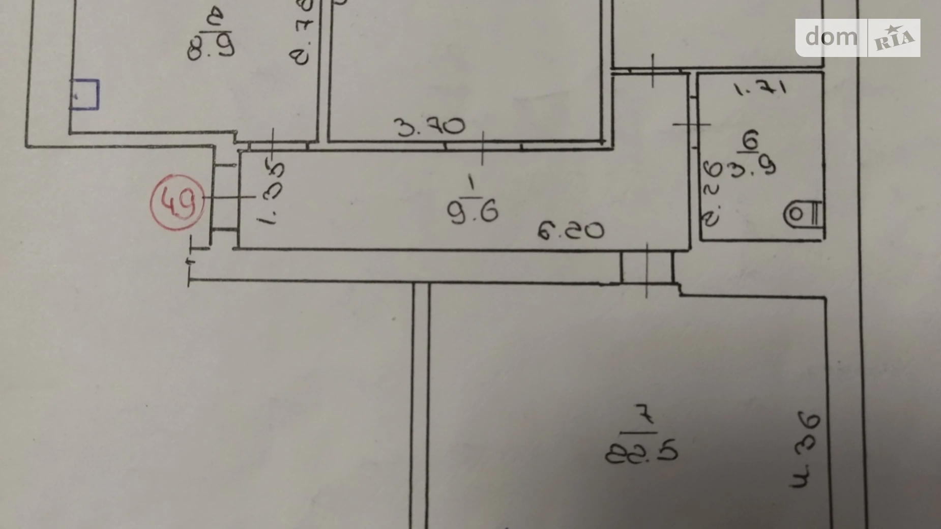 Продается 3-комнатная квартира 72.6 кв. м в Полтаве, пер. Рыбальский, 22 - фото 3