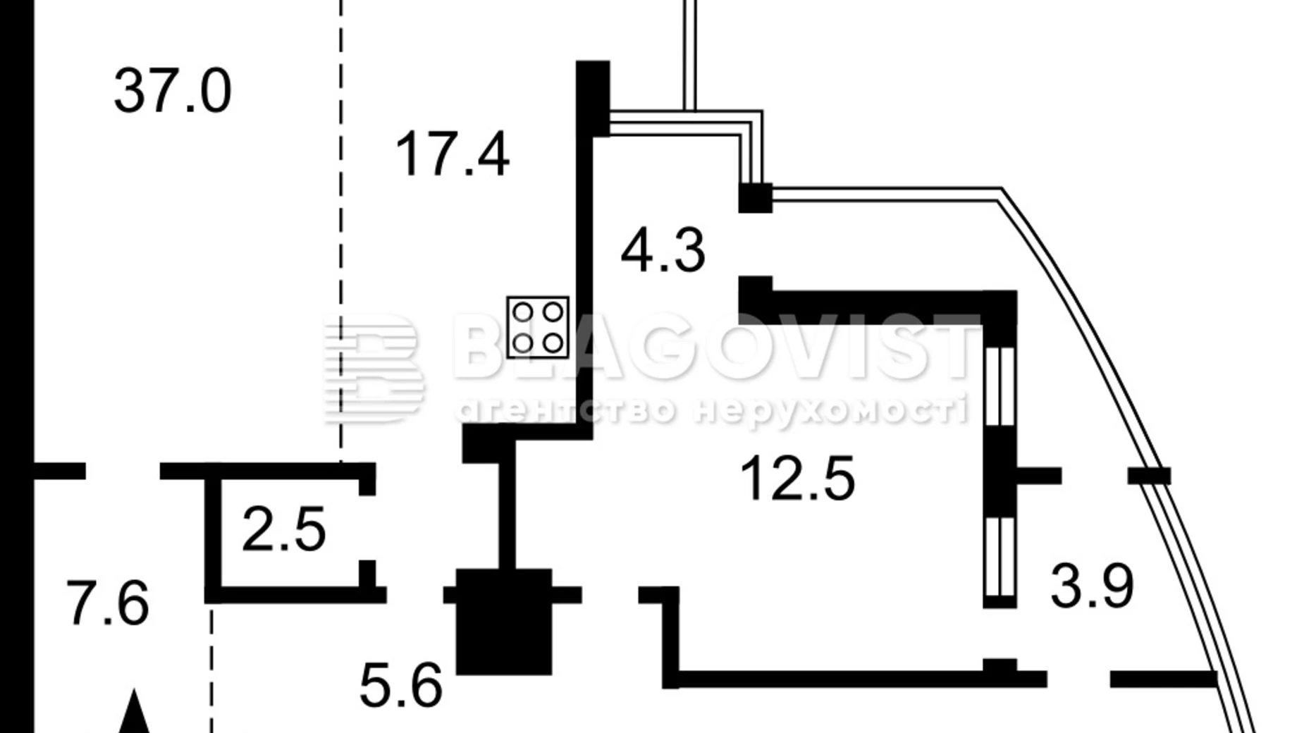 Продается 3-комнатная квартира 136 кв. м в Киеве, ул. Богдана Хмельницкого, 41 - фото 3