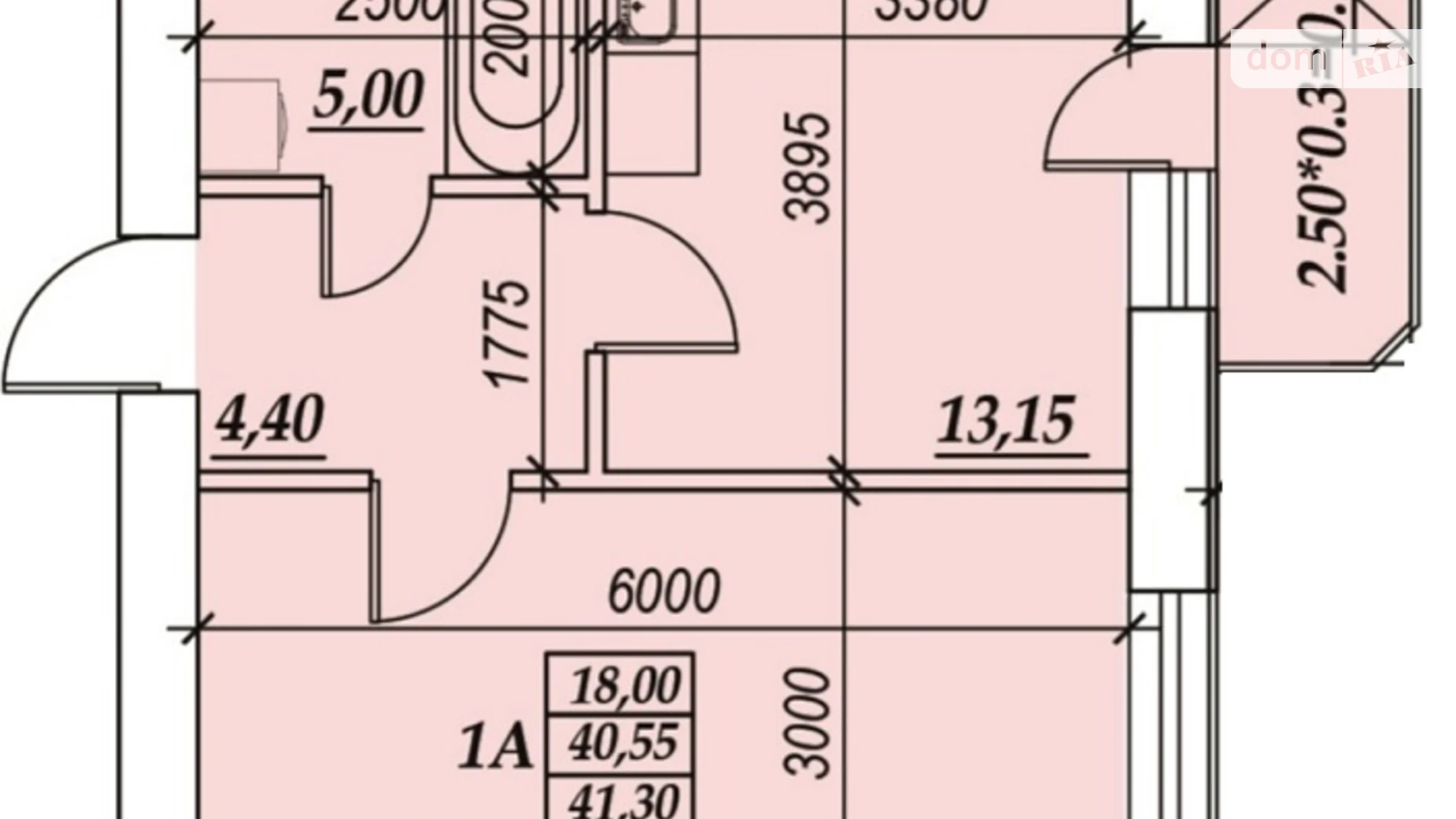 Продається 1-кімнатна квартира 41.3 кв. м у Одесі - фото 3