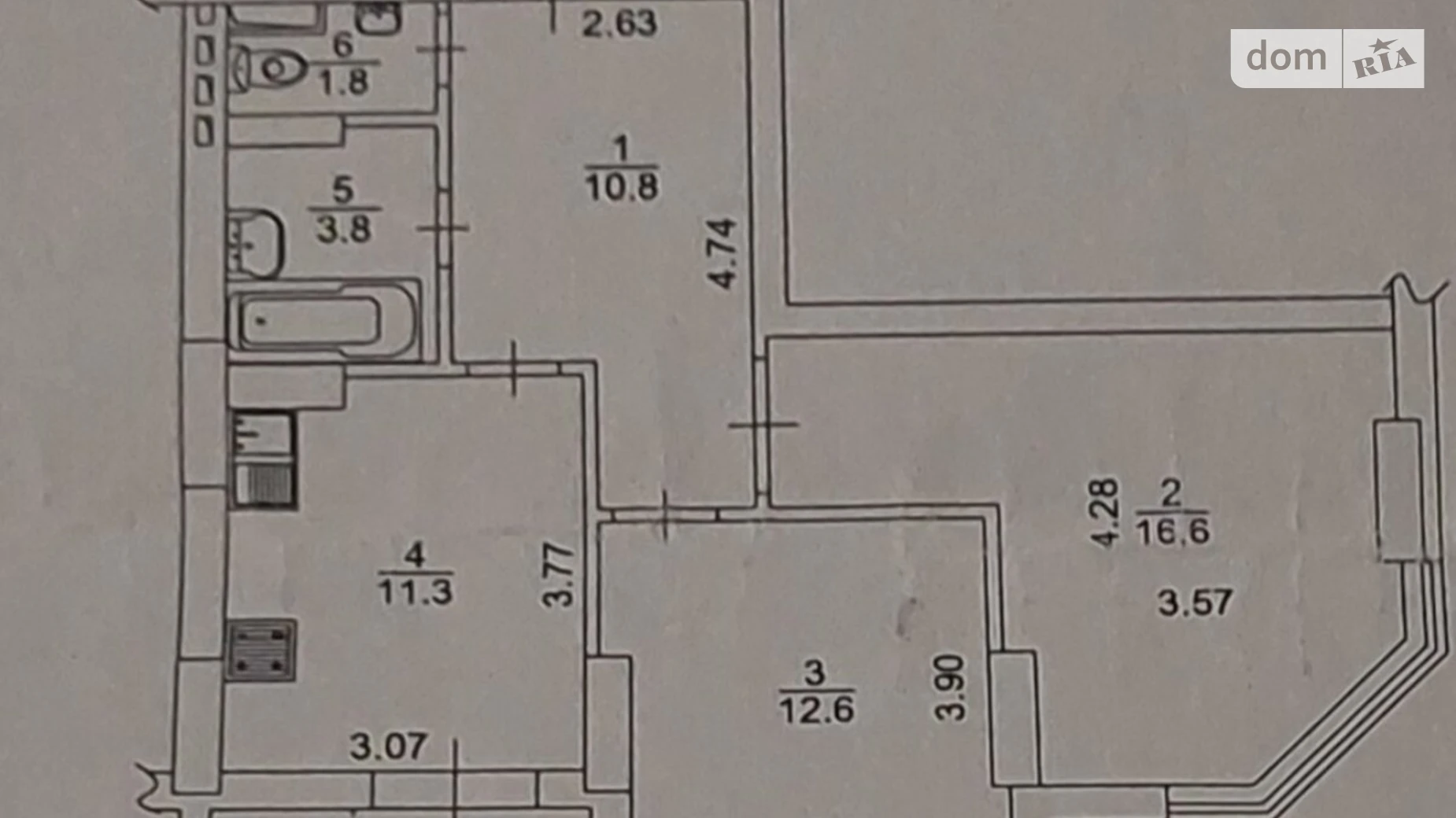 Продається 2-кімнатна квартира 58.1 кв. м у Києві, вул. Велика Китаївська - фото 5