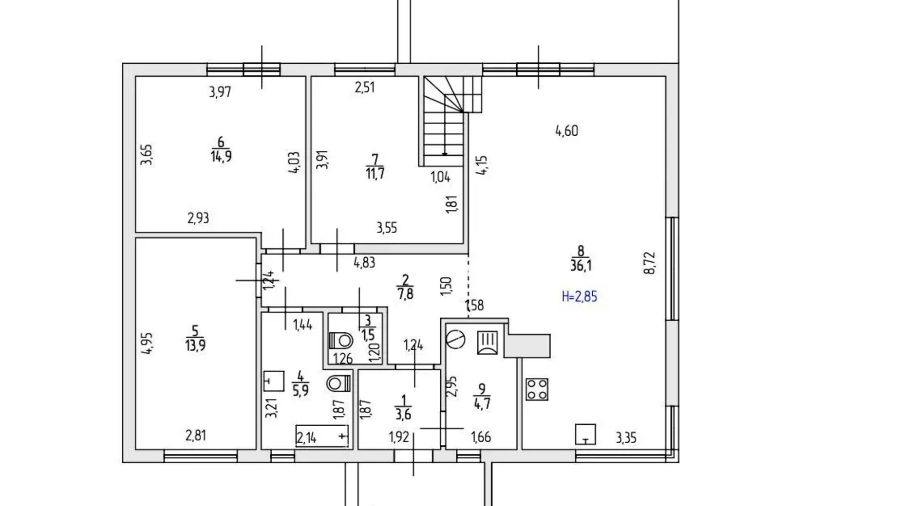 Продается дом на 2 этажа 160 кв. м с мансардой, цена: 175000 $ - фото 2