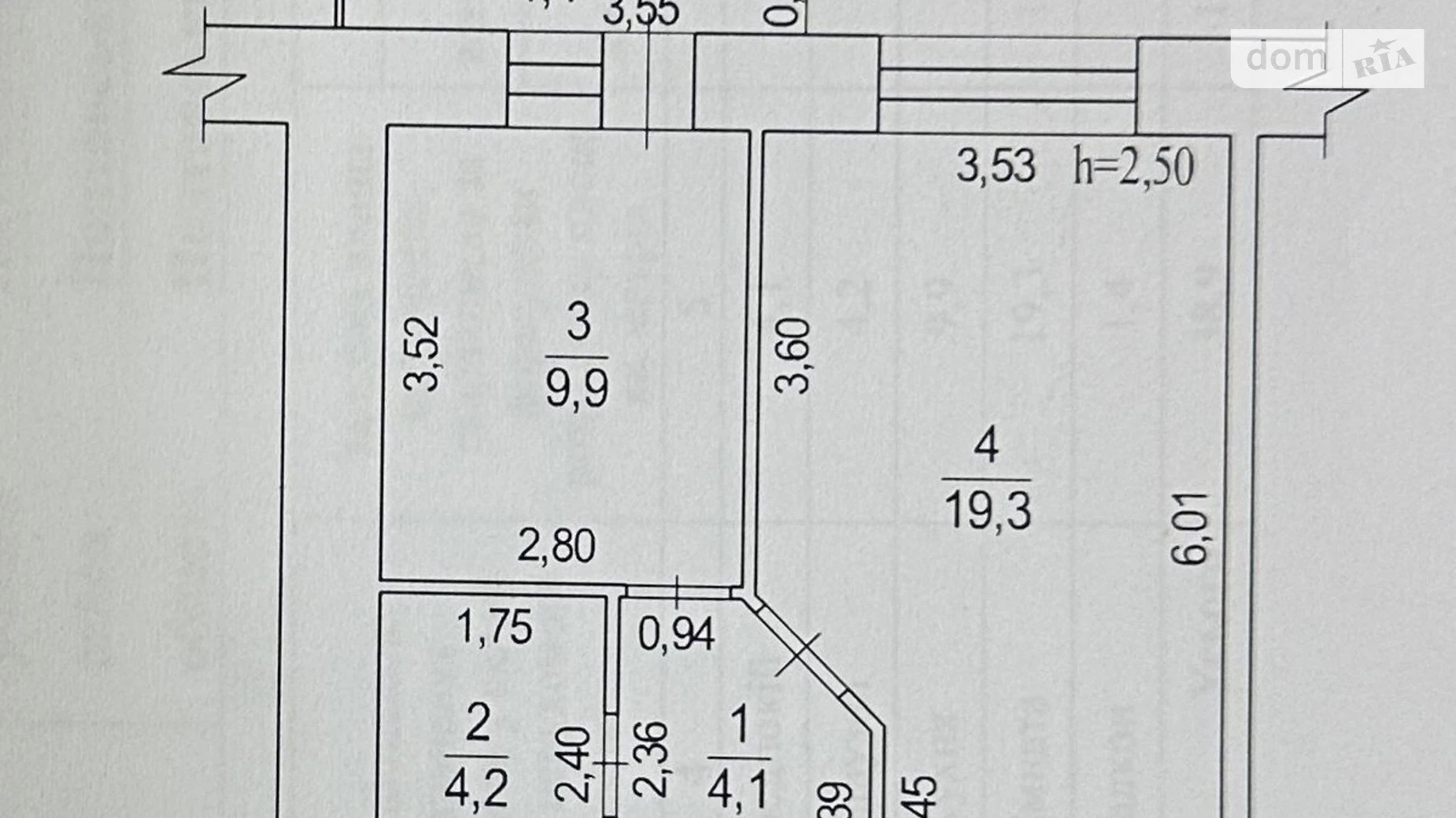 Продается 1-комнатная квартира 38.9 кв. м в Полтаве, ул. Джохара Дудаева(Никитченко), 3 - фото 2