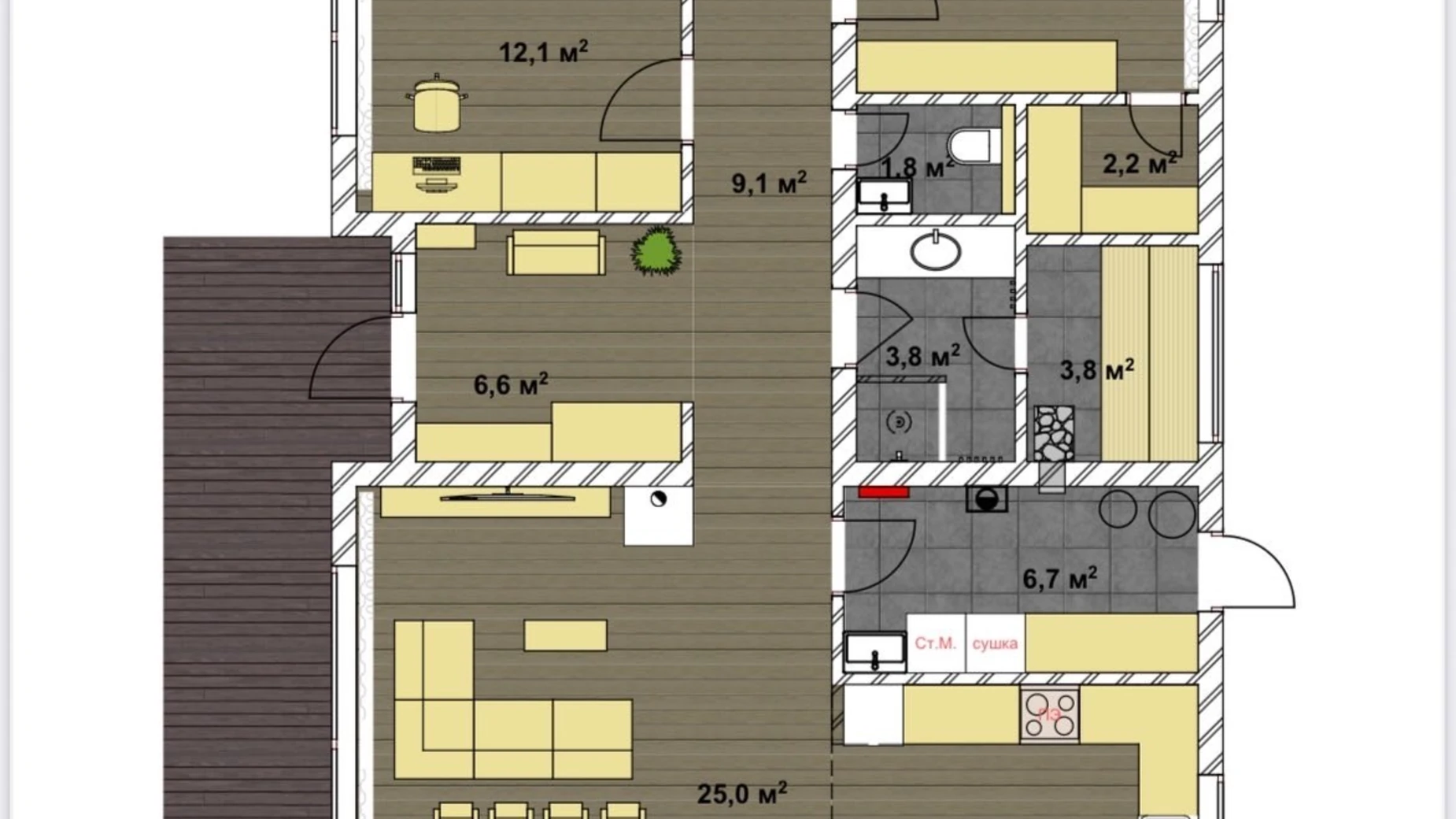 Продается одноэтажный дом 147 кв. м с участком, цена: 148000 $ - фото 3