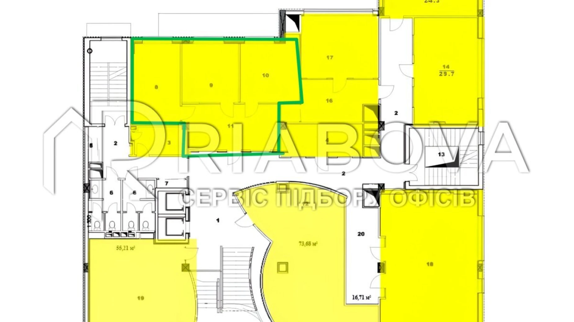 Сдается в аренду офис 80.8 кв. м в бизнес-центре, цена: 1985 $ - фото 2