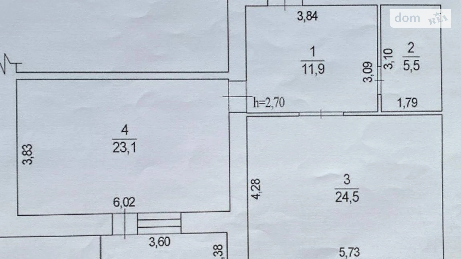 Продается 1-комнатная квартира 66.5 кв. м в Полтаве, ул. Джохара Дудаева(Никитченко), 3 - фото 2