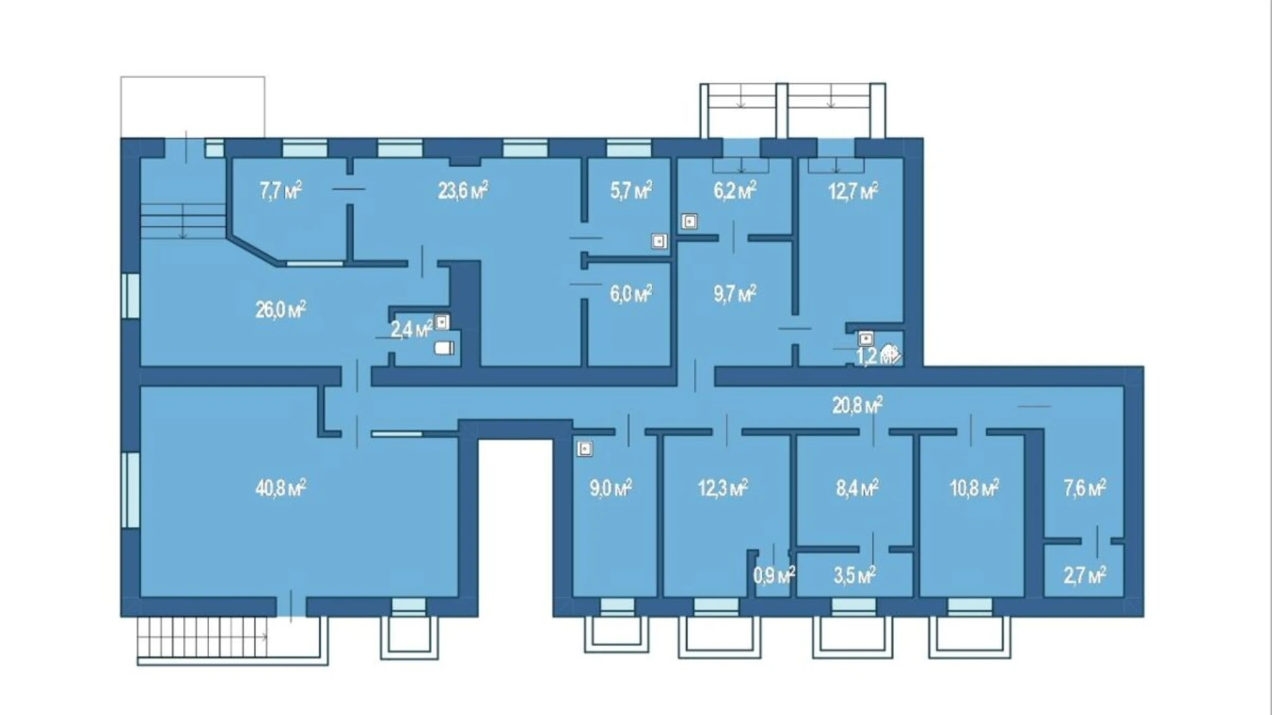 Продается помещения свободного назначения 218 кв. м в 9-этажном здании, цена: 110000 $ - фото 2