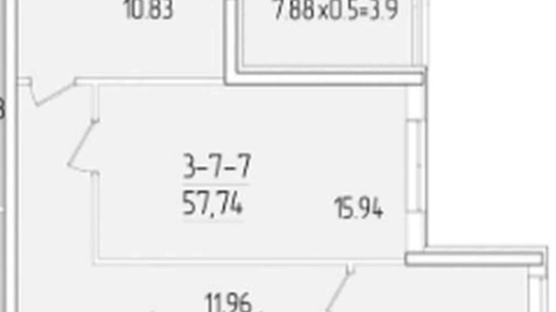 Продается 2-комнатная квартира 58 кв. м в Одессе, ул. Краснова, 1А - фото 2