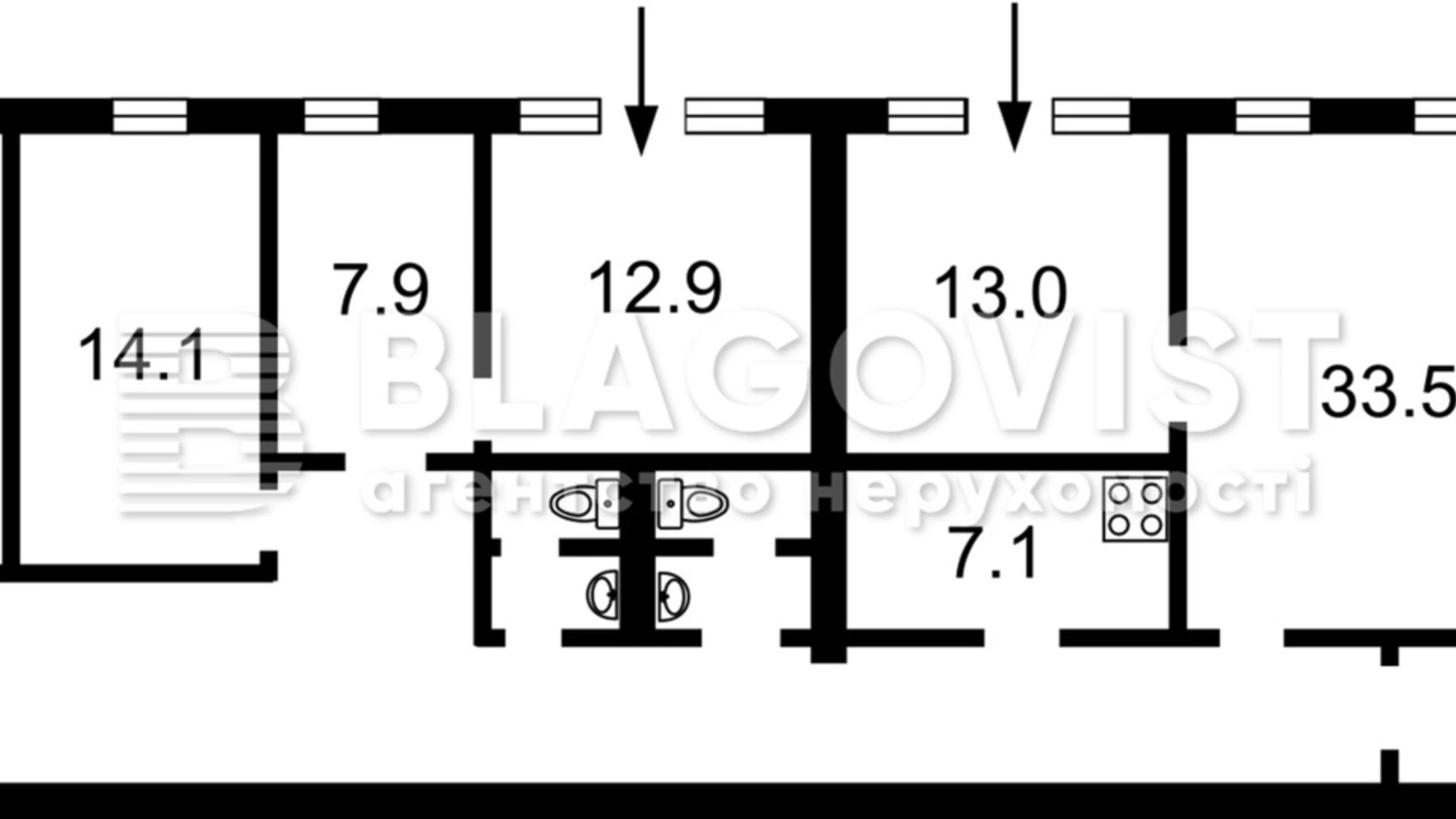 Сдается в аренду офис 197 кв. м в бизнес-центре, цена: 3349 $ - фото 2