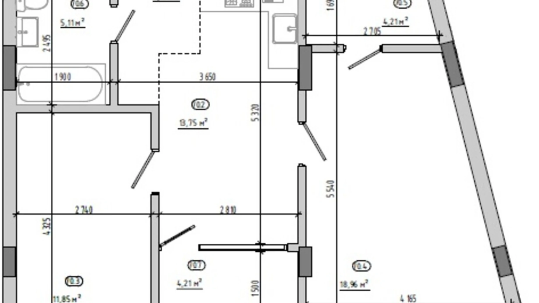 Продается 2-комнатная квартира 62.11 кв. м в Львове, ул. Величковского, 7Б - фото 2