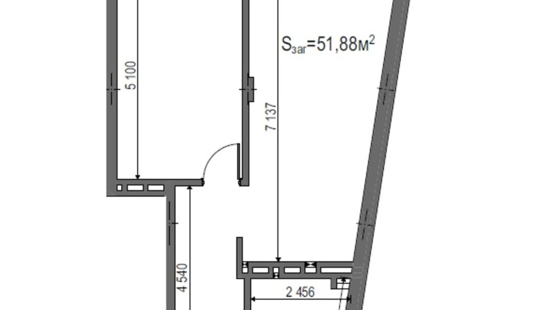 Продається 1-кімнатна квартира 51.88 кв. м у Львові, вул. Зелена, 387 - фото 2