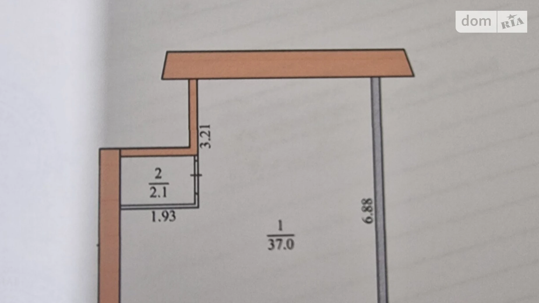 Продается помещения свободного назначения 39.1 кв. м в 9-этажном здании, цена: 50000 $ - фото 2