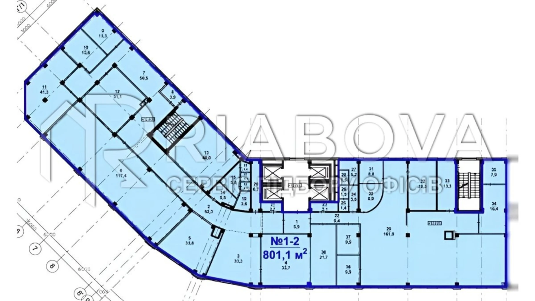 Сдается в аренду офис 801.1 кв. м в бизнес-центре, цена: 280385 грн - фото 2
