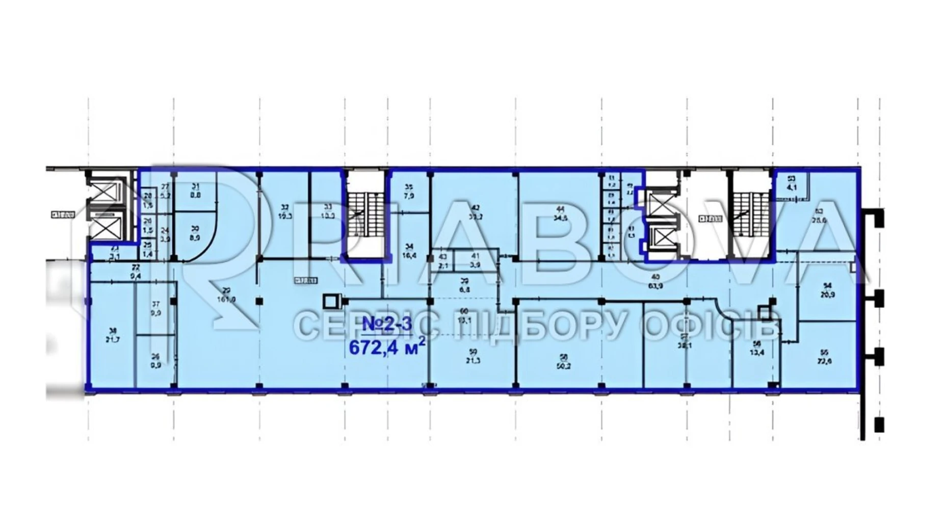 Сдается в аренду офис 672.4 кв. м в бизнес-центре, цена: 235340 грн - фото 2