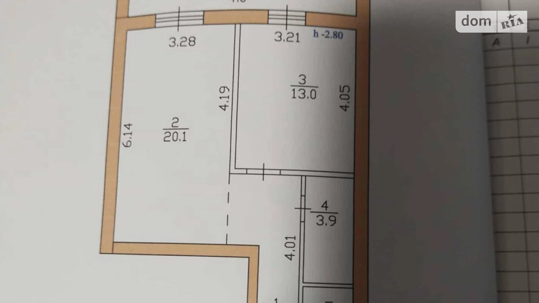 Продается 1-комнатная квартира 54.4 кв. м в Байковцах, ул. Братьев Мисулов - фото 3