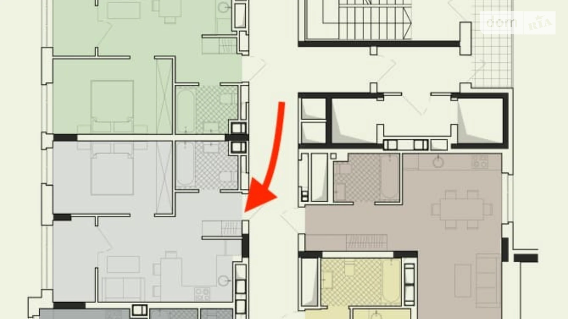 Продается 1-комнатная квартира 40 кв. м в, цена: 67600 $ - фото 2