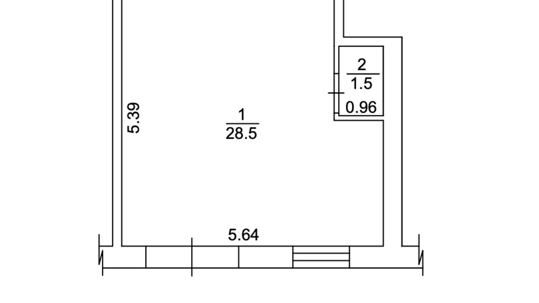 Здається в оренду приміщення вільного призначення 27.9 кв. м в 4-поверховій будівлі, цена: 33000 грн - фото 2