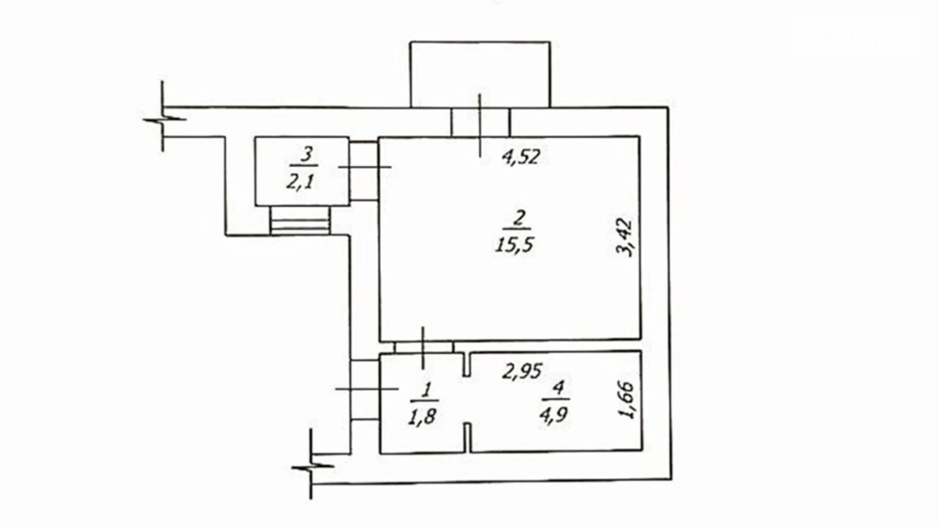 Продается 1-комнатная квартира 25.8 кв. м в Одессе, пер. Ляпунова - фото 3