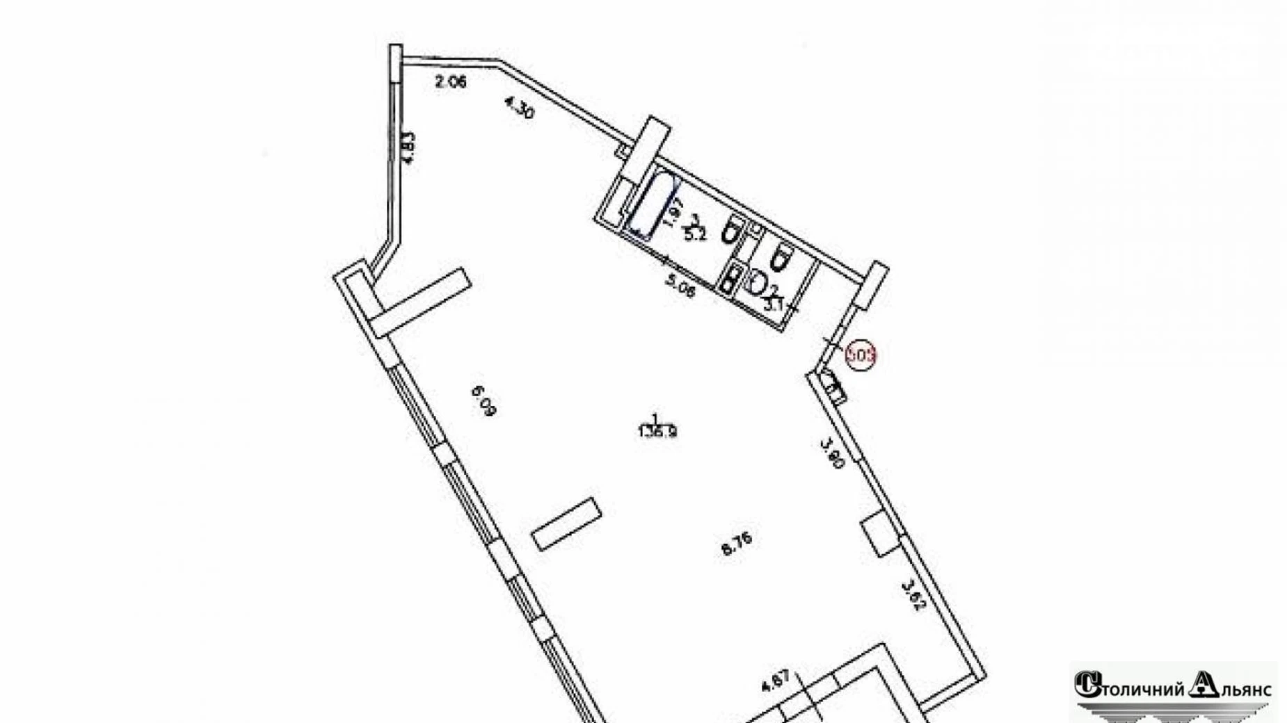 Продается офис 145.2 кв. м в бизнес-центре, цена: 375000 $ - фото 4