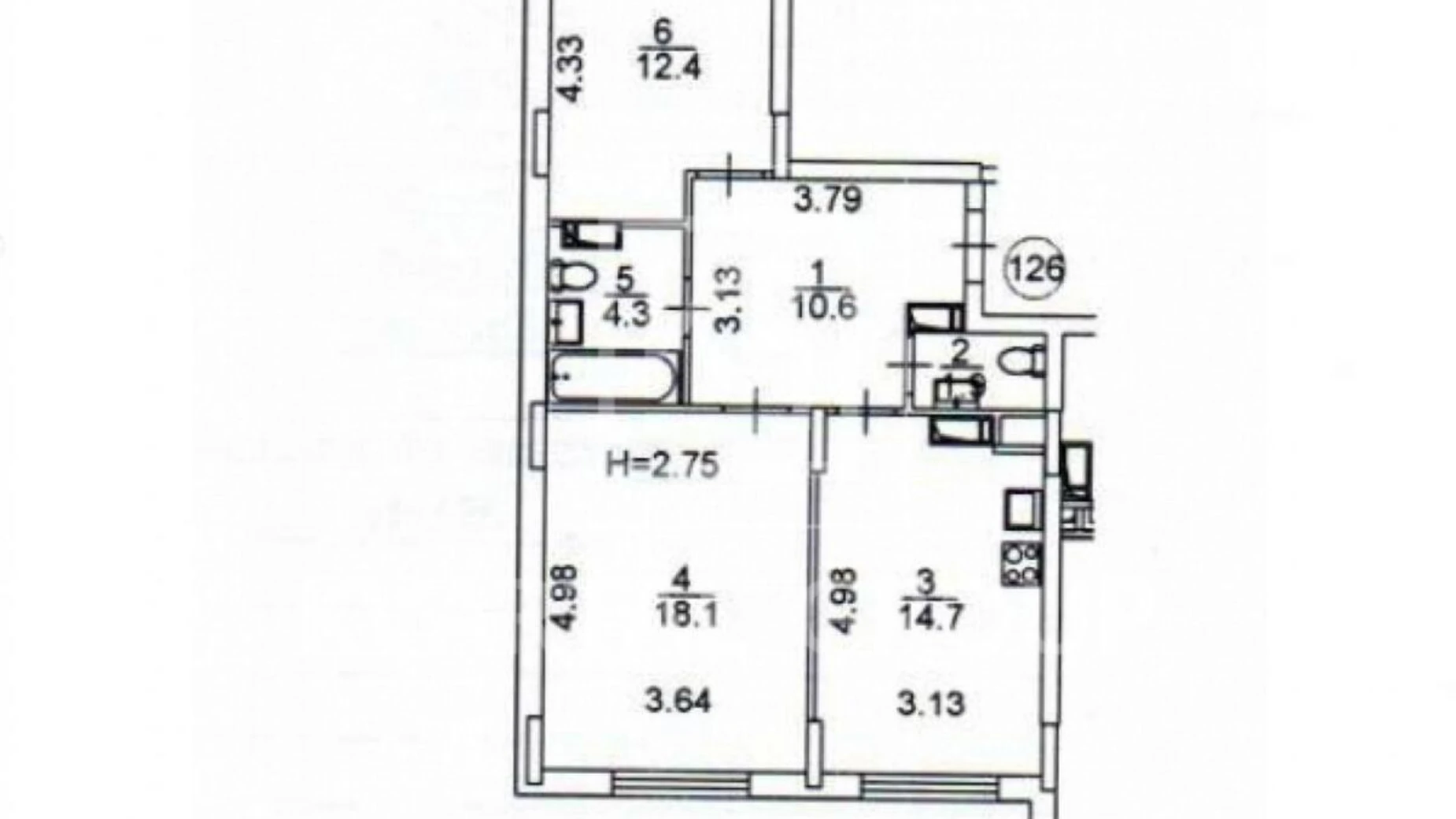 Продается 2-комнатная квартира 62 кв. м в Буче, ул. Бориса Гмыри, 2А - фото 5