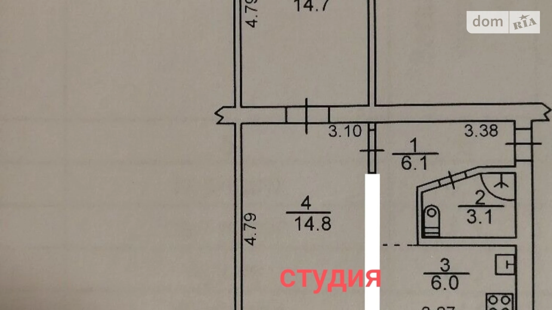 Здається в оренду 2-кімнатна квартира 44.7 кв. м у Києві, вул. Світлицького, 25 - фото 2