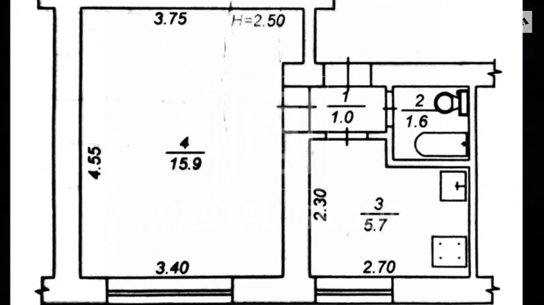 Продается 1-комнатная квартира 24.3 кв. м в Горенке, цена: 16500 $ - фото 2