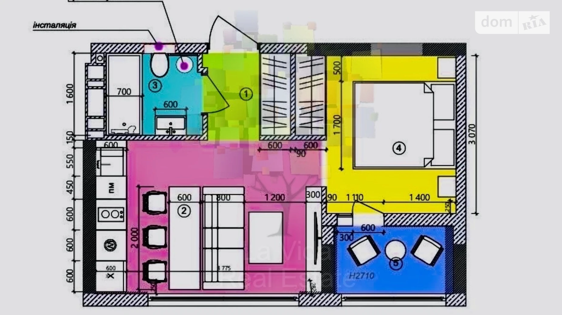 Продается 1-комнатная квартира 29.8 кв. м в Киеве, ул. Салютная, 2 корпус 1 - фото 2
