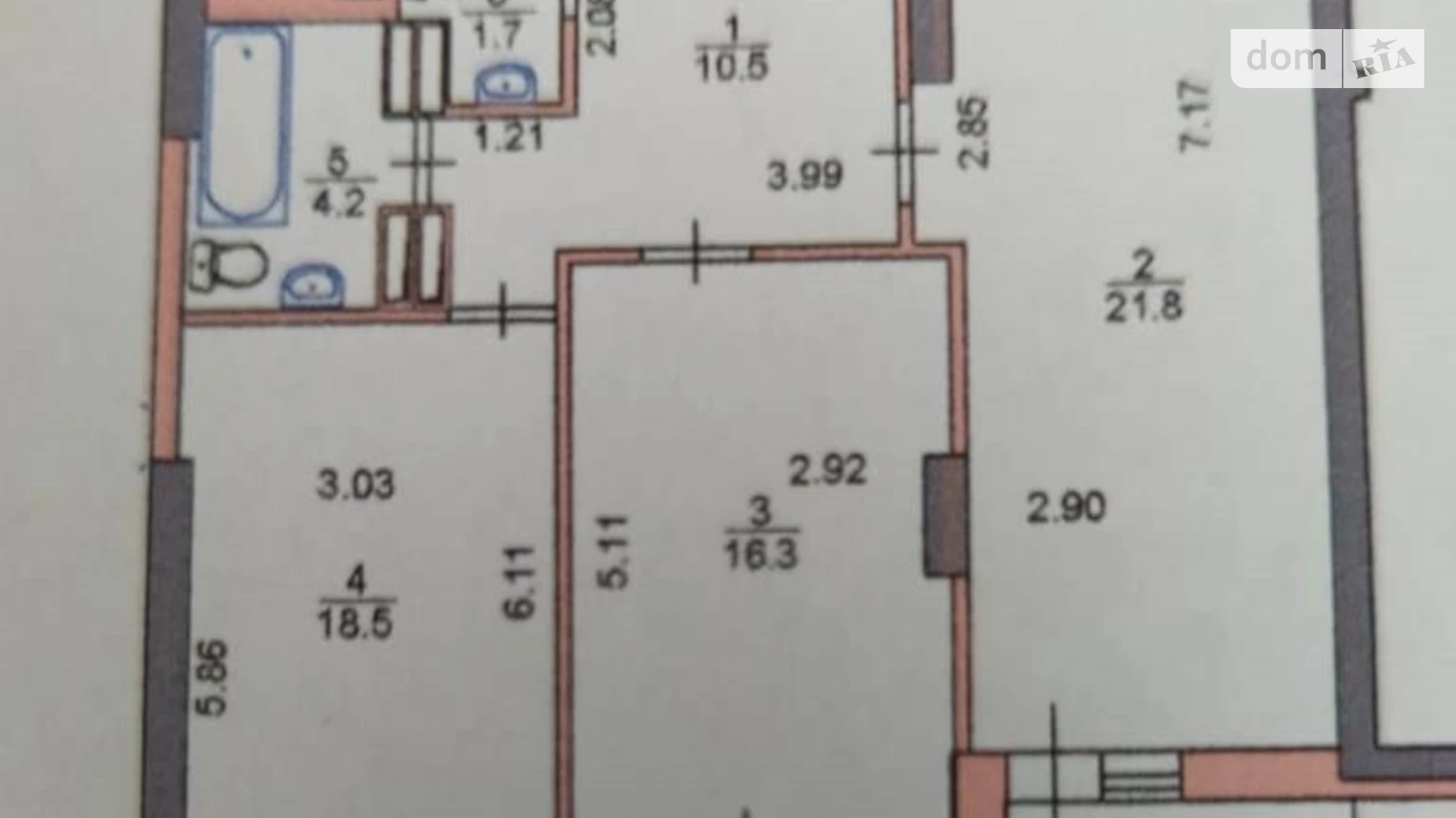 Продається 3-кімнатна квартира 77.7 кв. м у Києві, просп. Соборності, 30 - фото 2
