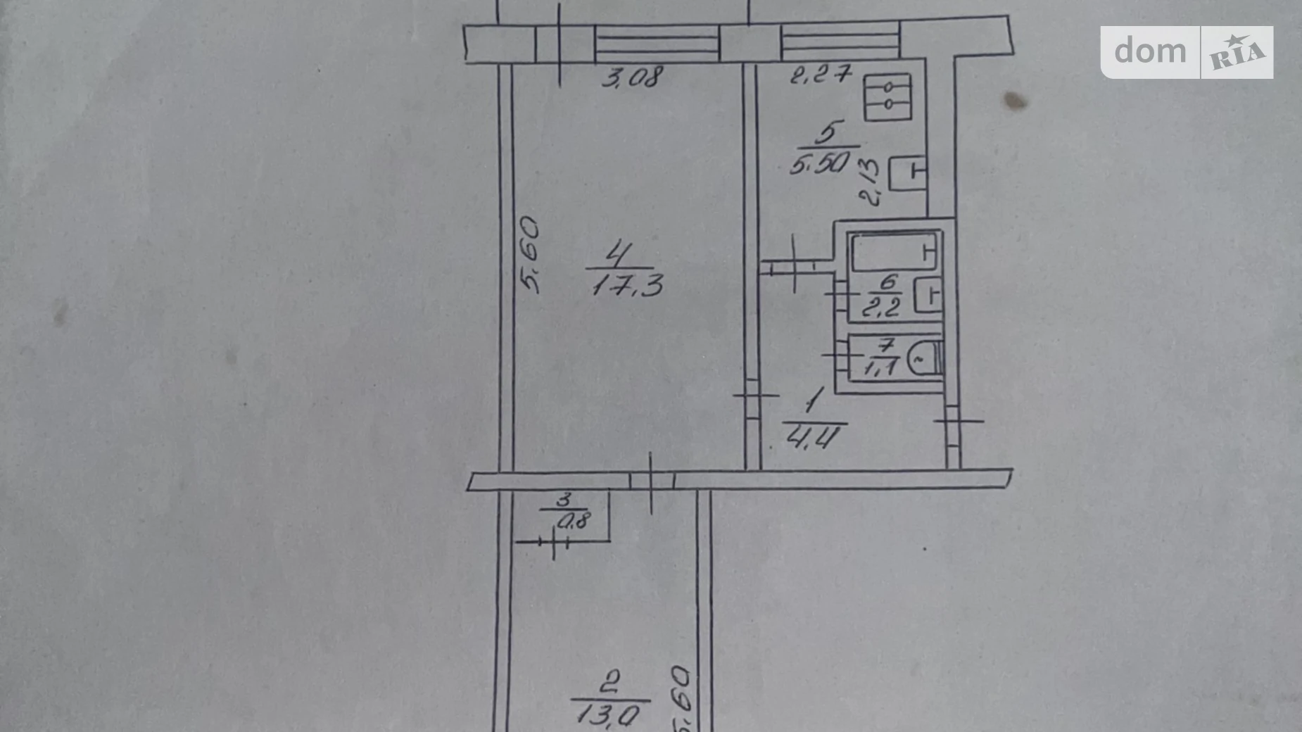 Продається 2-кімнатна квартира 45.2 кв. м у Кривому Розі, вул. Кропивницького, 83 - фото 2
