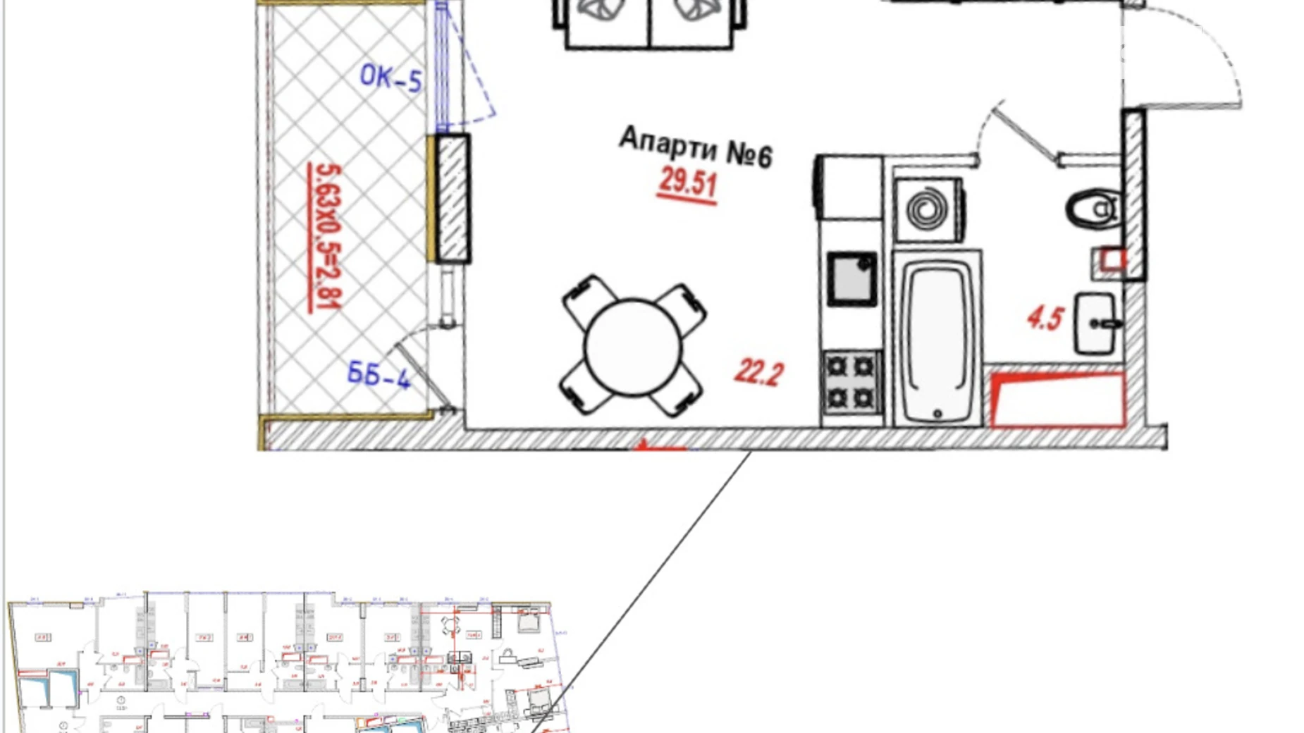 Продается 1-комнатная квартира 30 кв. м в Одессе, ул. Косвенная(Скисная), 64/66 - фото 2
