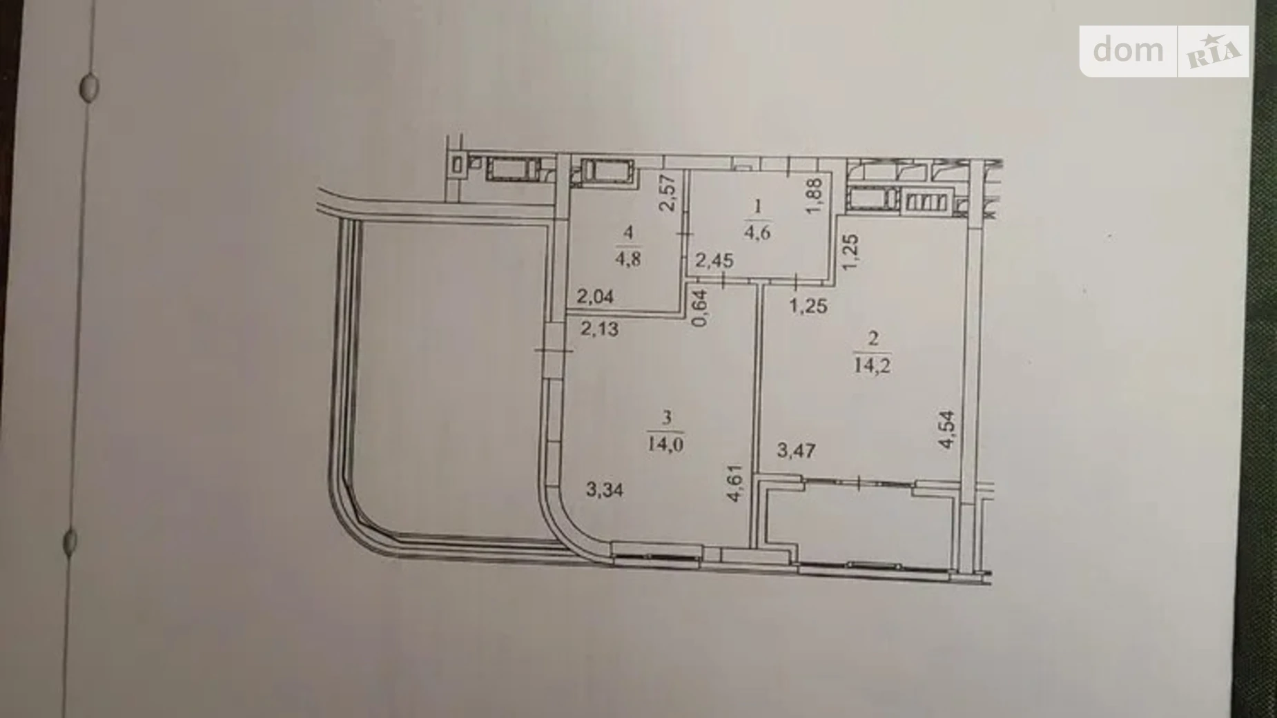 Продается 1-комнатная квартира 46.8 кв. м в Киеве, цена: 84900 $ - фото 2