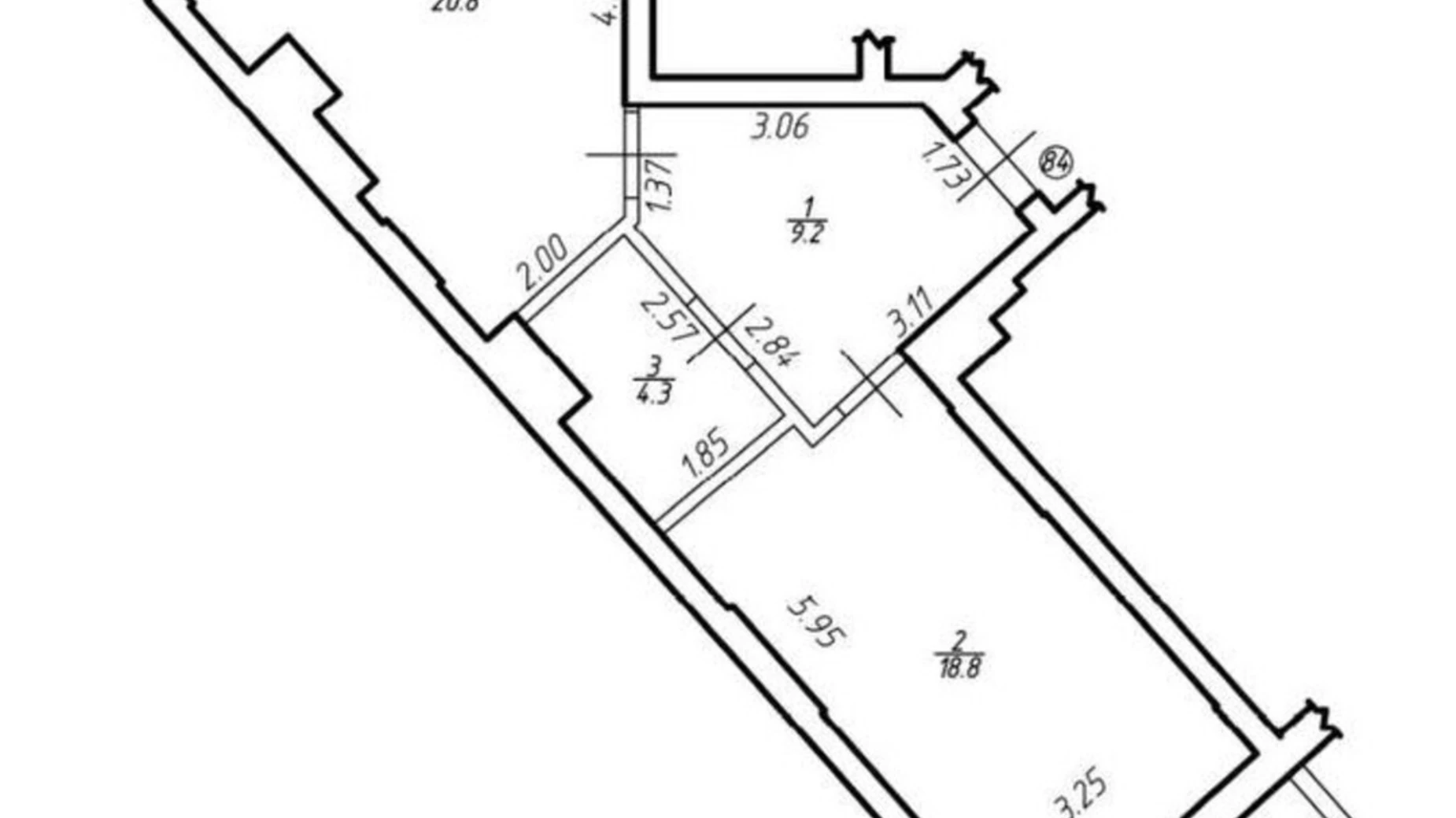 Продается 1-комнатная квартира 60.1 кв. м в Львове, ул. Под Голоском, 17Г - фото 2