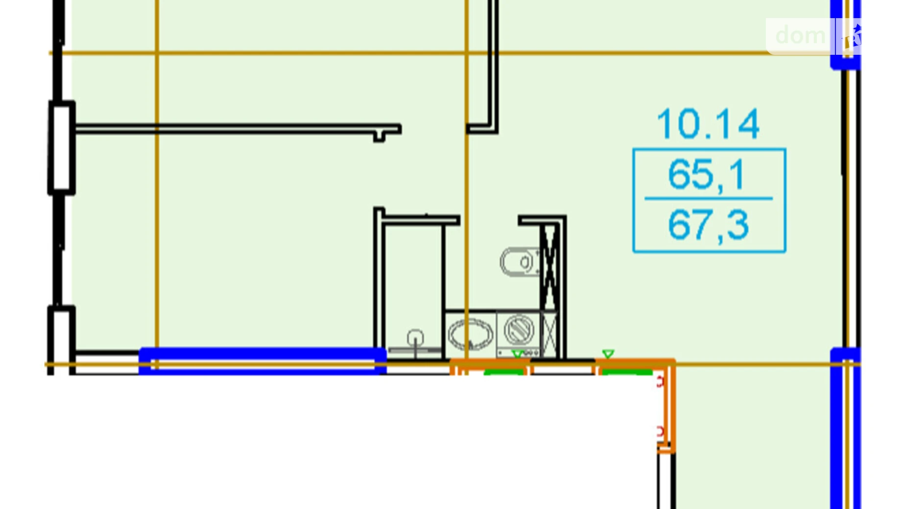 Продается 2-комнатная квартира 67.3 кв. м в Одессе, ул. Генуэзская, 1Ж - фото 2