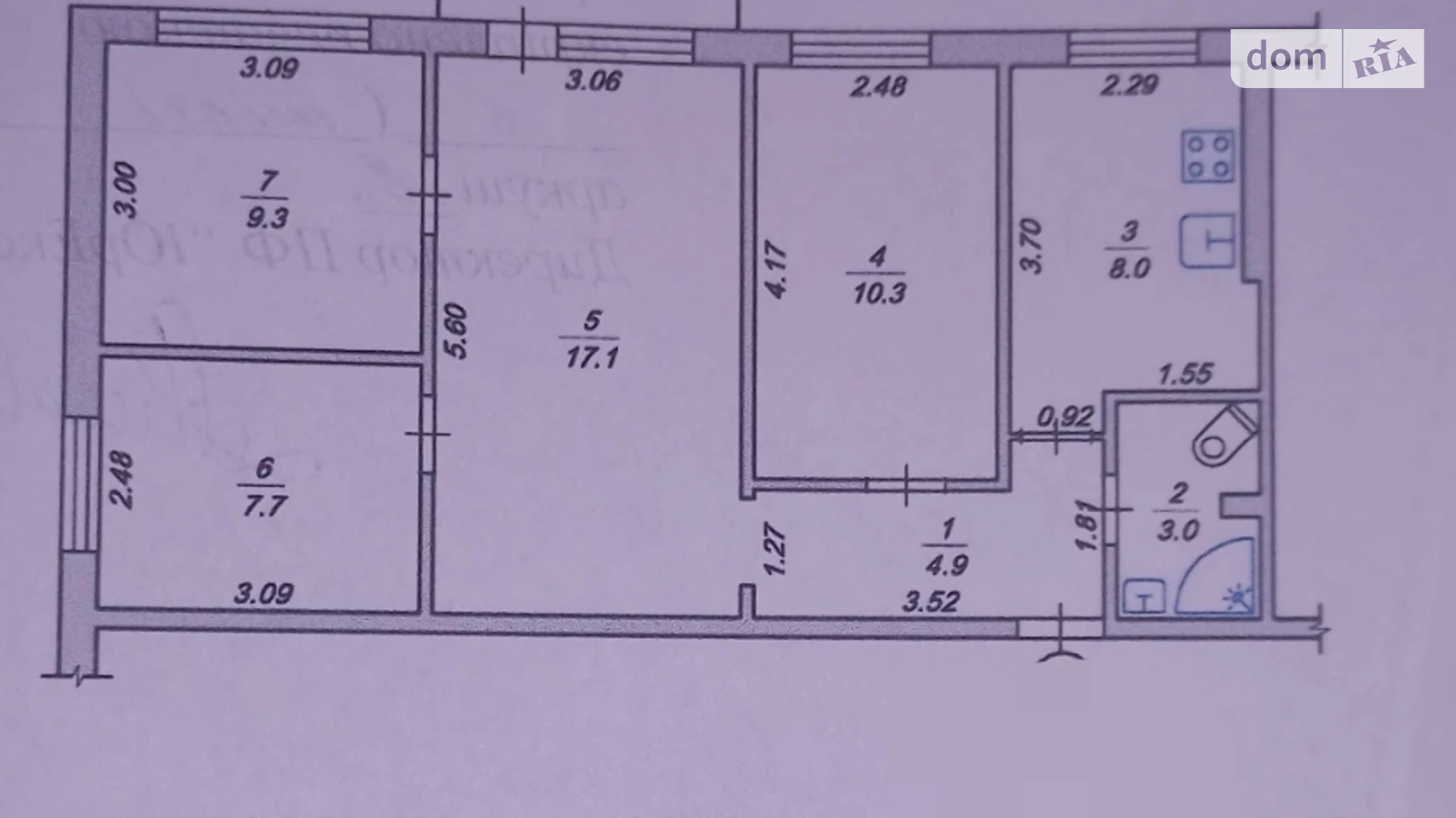 Продается 4-комнатная квартира 64 кв. м в Житомире, ул. Хлебная - фото 2