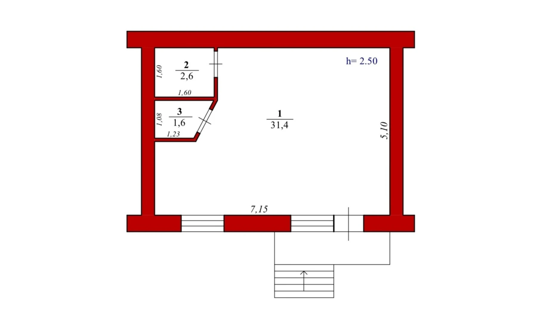 Продается помещения свободного назначения 35.6 кв. м в 5-этажном здании, цена: 53500 $ - фото 3