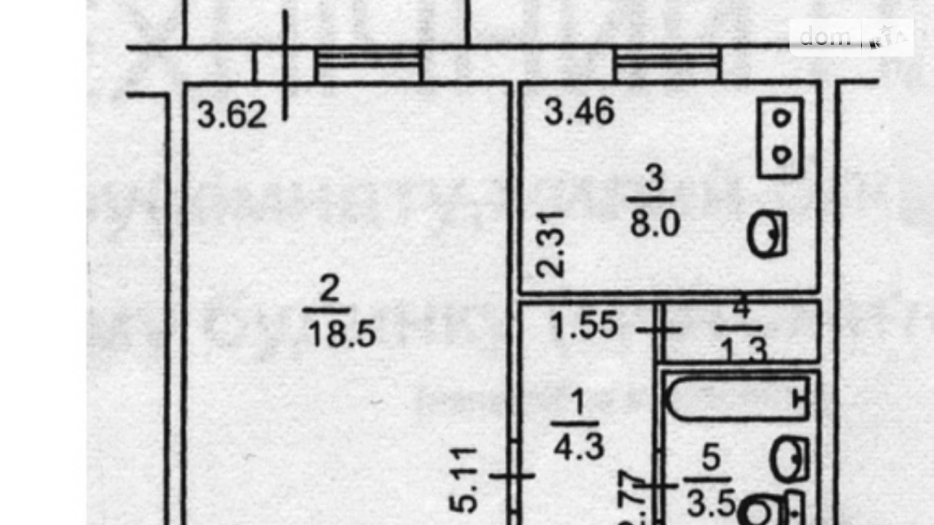 Продается 1-комнатная квартира 36.4 кв. м в Киеве, ул. Евгения Харченка, 29 - фото 4