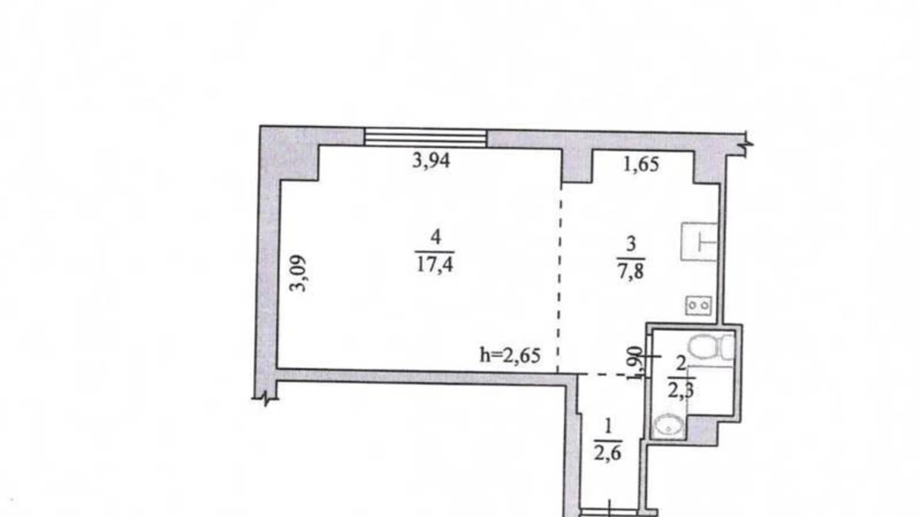 Продается 1-комнатная квартира 30.1 кв. м в Одессе, ул. Люстдорфская дорога, 55/6 - фото 5