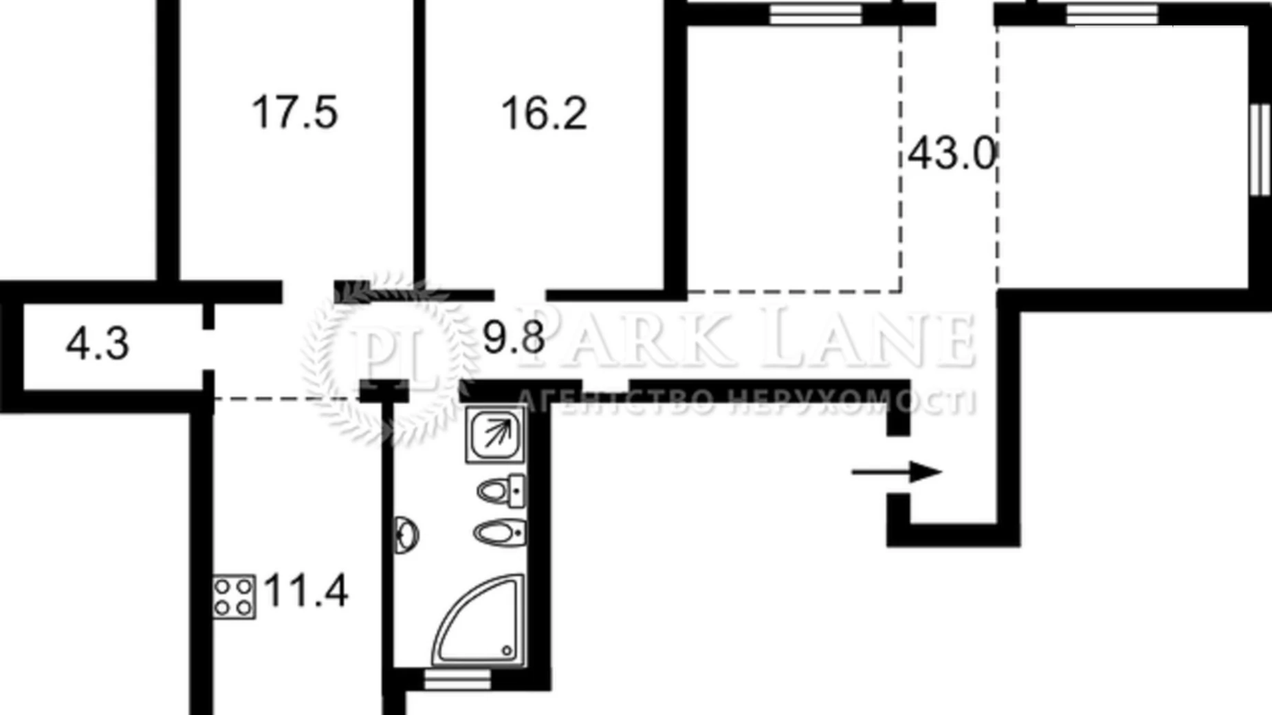 Продается 3-комнатная квартира 114.3 кв. м в Киеве, ул. Обсерваторная, 8 - фото 2