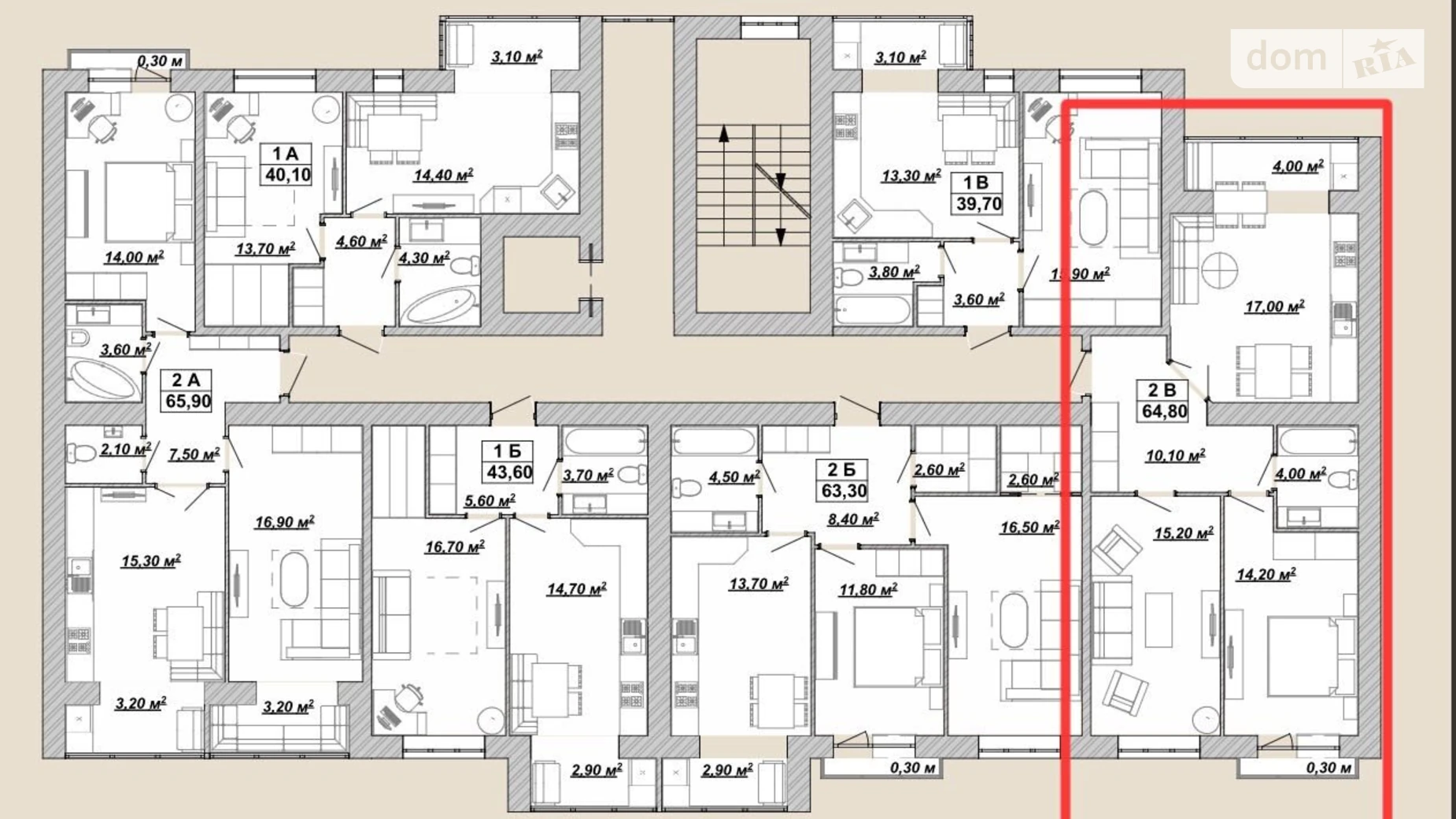 Продается 2-комнатная квартира 64.8 кв. м в Ивано-Франковске, ул. Княгинин, 44 корпус 38 - фото 4