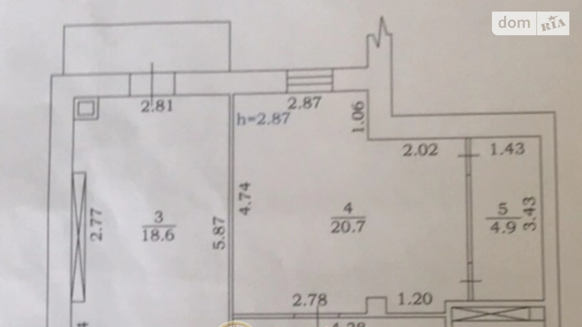 Продається 1-кімнатна квартира 64.2 кв. м у Крижанівка, Софіївська, 15 - фото 3